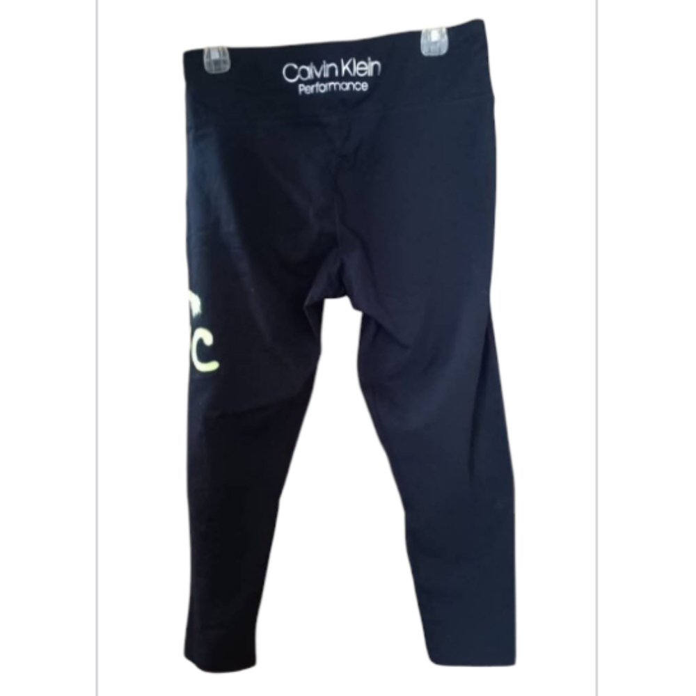Calvin Klein Performance Women's Lime Volt Full Zip Hoodie & Matching Leggings - Picture 9 of 16